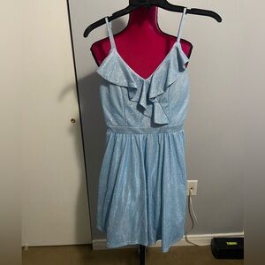 Emerald Sundae blue sparkle dress small